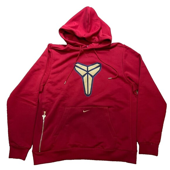 Nike Kobe Bryant Dri-FIT Pullover Red Basketball Hoodie Size Large HF0066-636 - Picture 5 of 11